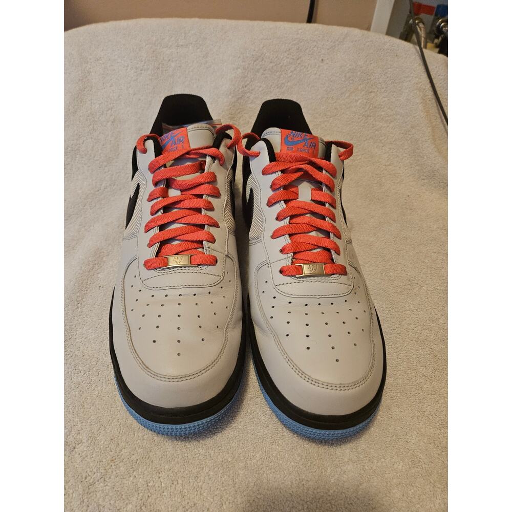 Nike Air Force 1 Low Black Sail Red Blue Sneakers Mens US 14 315122-005 - Picture 2 of 8